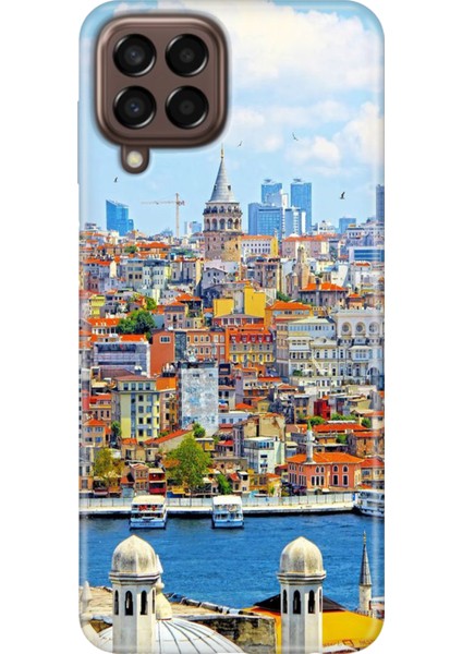 Samsung Galaxy M33 Kılıf Baskılı Esnek Silikon Kapak Istanbul