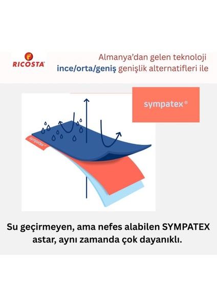 Rıcosta Nevis Geniş Kalıp Sympatex Erkek Çocuk Işıklı Cırtlı Kar Botu 6601003-2 (27-35) fiyatları