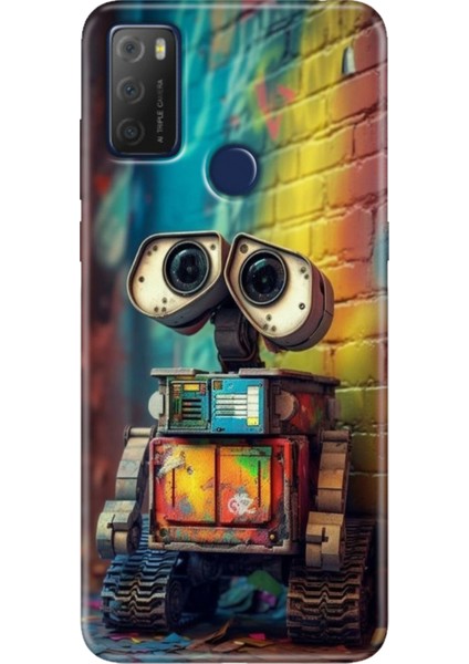 Tcl 20E Kılıf Desenli Silikon Kampanyalı Kapak Robotic