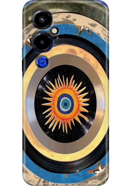 Tecno Pova 4 Pro Kılıf Renkli Temalı Pova 4 Pro Silikon Nazar