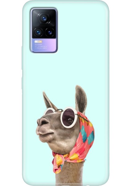 Vivo V21 Kılıf 6.44 Inc Desenli Silikon Esnek Uyumlu Kapak Deve
