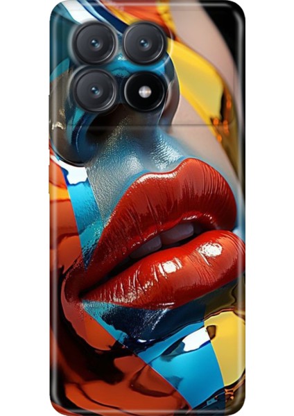 Xiaomi Poco X6 Pro Kılıf Renkli Esnek Silikon Makyaj