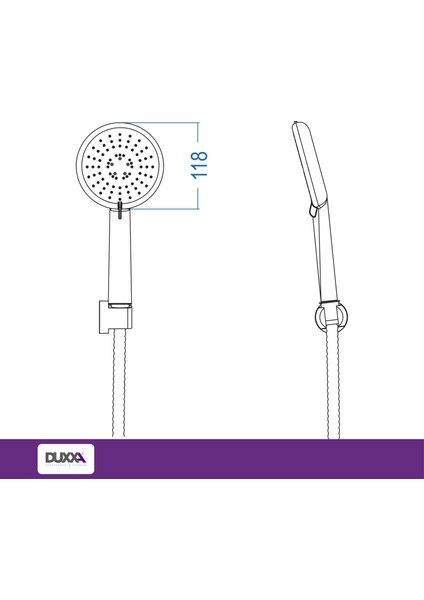 Bolero Askılı Duş Seti Krom D.365 modelleri