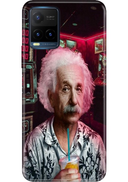 Vivo Y21S Uyumlu Kapak Kılıf Desenli Kapak Renkli Tpu Uv Albert