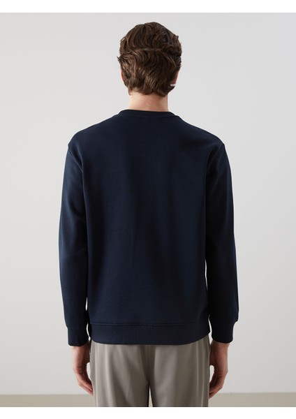 Yeni Sezon Bisiklet Yaka Uzun Kollu Baskılı Erkek Sweatshirt fırsatları