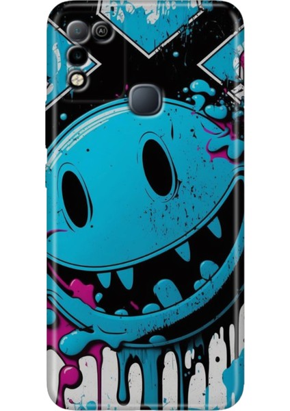 Infinix Hot 10 Play Kılıf Desenli Baskılı Esnek Silikon Kapak Vintage Wall