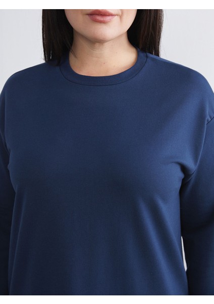 Yeni Sezon Bisiklet Yaka Sweat Elbise modelleri