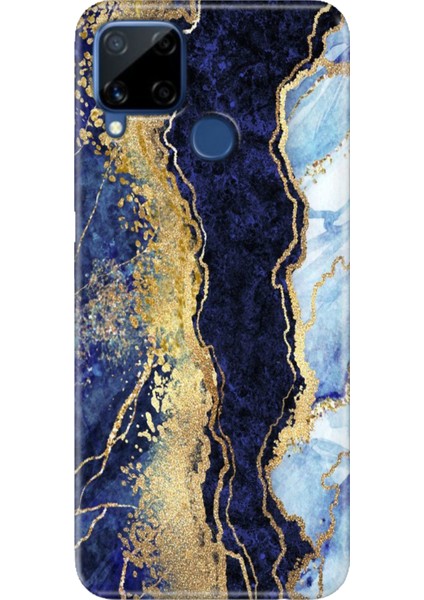 Realme C15 Kılıf Desenli Silikon Renkli Tpu Uv Hillmermer
