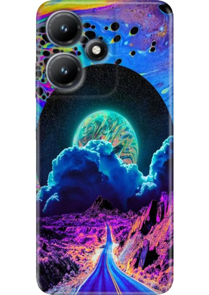 Infinix Hot 30 Kılıf Baskılı Esnek Silikon Kapak Dream Road