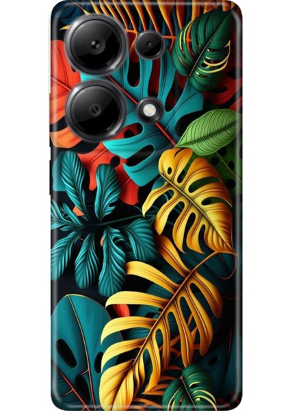 Xiaomi Redmi Note 13 Pro 4g Kılıf Renkli Tasarım Esnek Silikon Renkli Orman