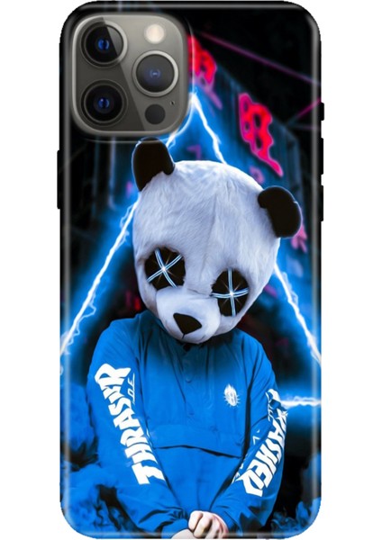iPhone 12 Pro Max Kılıf Tasarım Baskılı Silikon Cool Panda