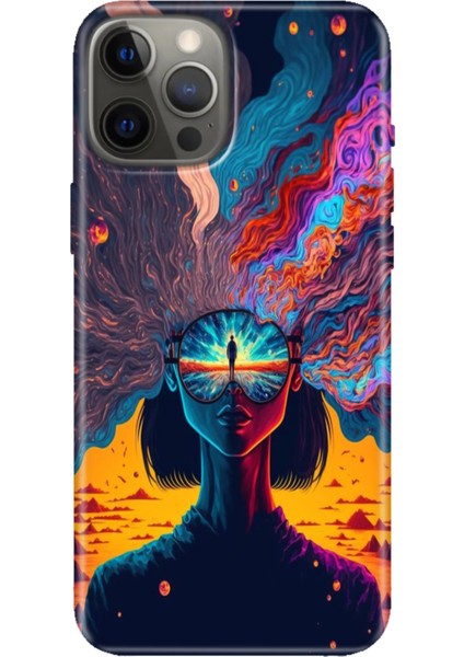 iPhone 12 Pro Max Kılıf Tasarım Baskılı Silikon Girdap