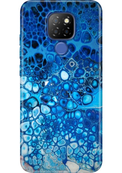 General Mobile Gm 20 Kılıf Desenli Silikon Case Uv Derin Mavi