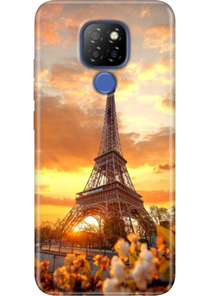 General Mobile Gm 20 Kılıf Desenli Silikon Case Uv Eyfel