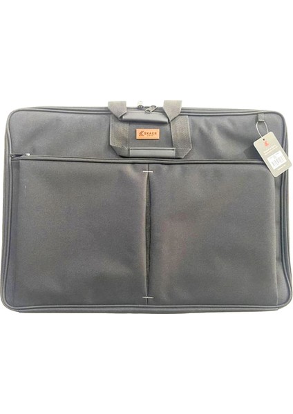 Proje Çantası Körüklü 53X37 Kumaş Siyah Pck-03