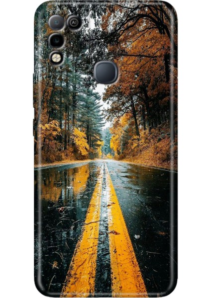 Infinix Hot 10 Play Kılıf Desenli Baskılı Esnek Silikon Kapak Korku Yolu