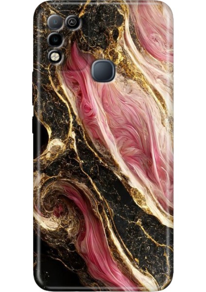 Infinix Hot 10 Play Kılıf Desenli Baskılı Esnek Silikon Kapak Seattle Mermer