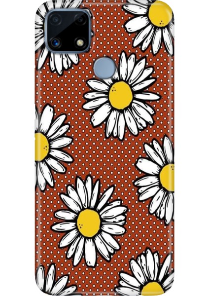 Realme C25 Kılıf Desenli Silikon Renkli Phone Case Puantiye