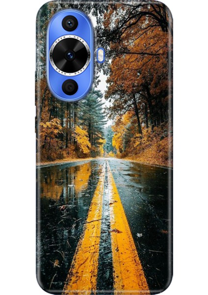 Huawei Nova 12S Kılıf Desenli Kapak Renkli Tpu Uv Korku Yolu