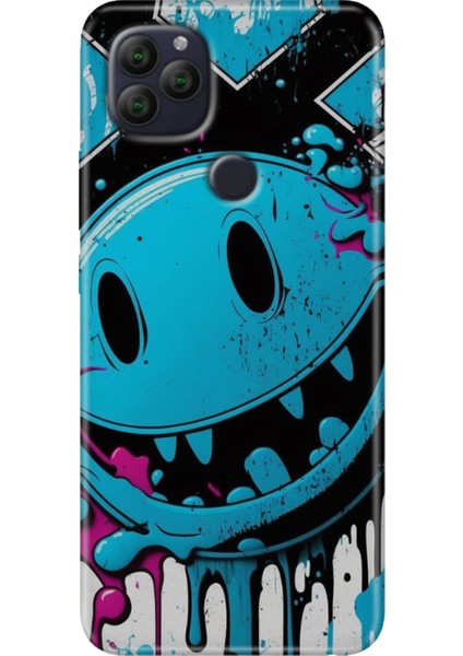 General Mobile Gm 22 - 22S Kılıf Desenli Rubber Silikon Vintage Wall