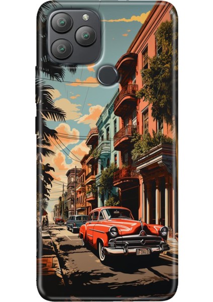 General Mobile Gm 22 Plus Kılıf Desenli Esnek Silikon Uv Küba