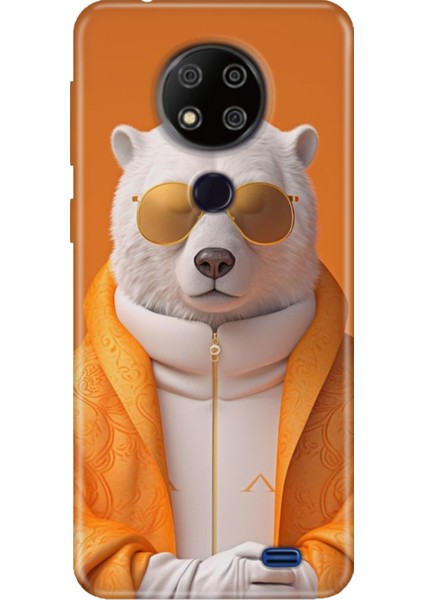 Reeder P13 Blue Max 2020 Kılıf Desenli Kapak Silikon Cover Stil Bear