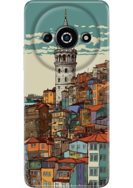 Xiaomi Poco C61 Kılıf Tasarım Baskılı Silikon Galata