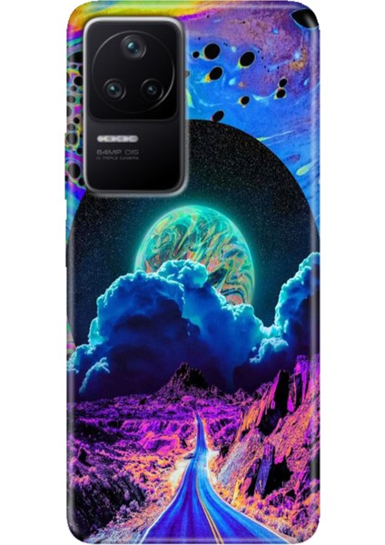 Xiaomi Poco F4 Kılıf Desenli Kapak Renkli Ermer Dream Road