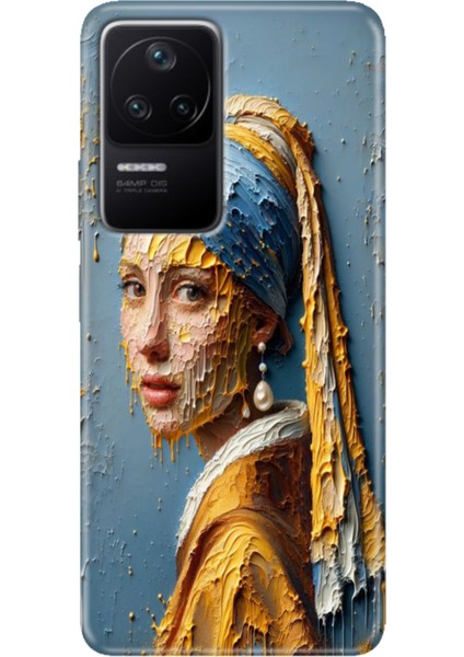 Xiaomi Poco F4 Kılıf Desenli Kapak Renkli Ermer Inciküpeli