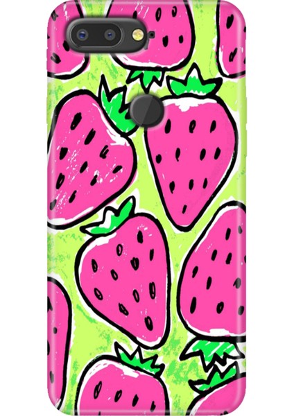 General Mobile Gm 9 Pro Kılıf Desenli Esnek Silikon Kapak Uv Çilek