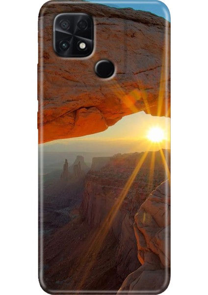 Poco C40 Kılıf Renkli Temalı Silikon Sun