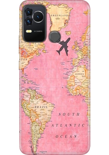 Omix X400 Kılıf Renkli Esnek Silikon Map