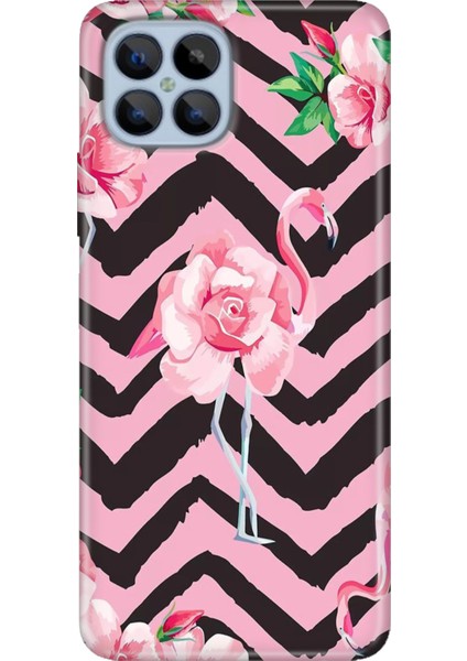 Omix X600 Kılıf Renkli Esnek Silikon Flamingo