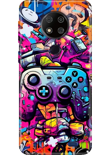 Reeder P13 Blue Max 2020 Kılıf Desenli Kapak Silikon Cover Gamer