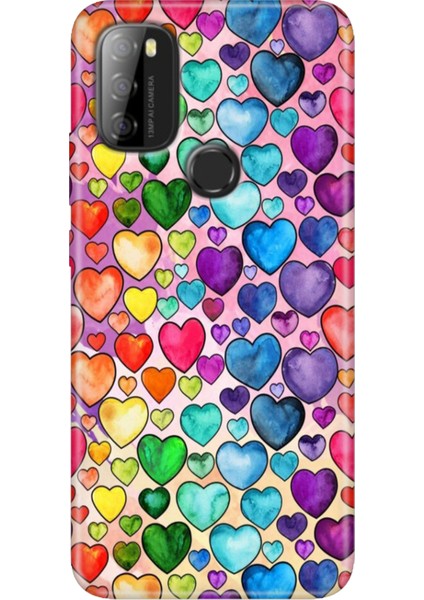 Reeder P13 Blue Max 2021 Kılıf Rubber Baskı Silikon Cover Kalp Çizim