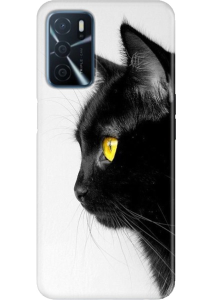 Oppo A16 Kılıf (CPH2269) Uyumlu Silikon Tasarım Stok Kedi Bakışı