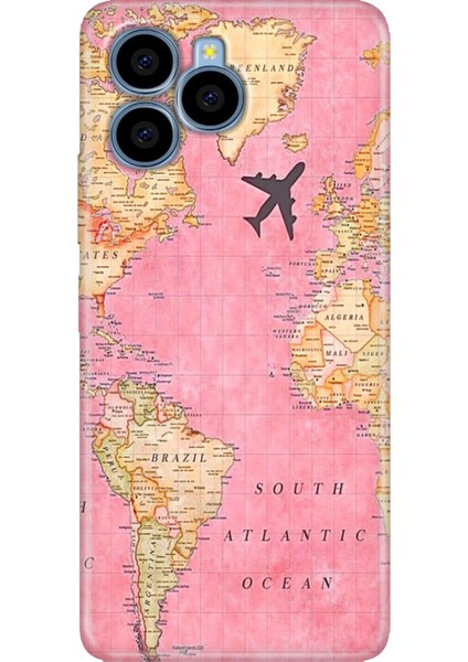 Omix X6 Kılıf Silikon Özel Kapak Map