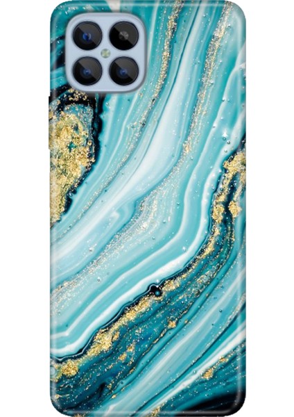 Omix X600 Kılıf Renkli Esnek Silikon Simli Taş