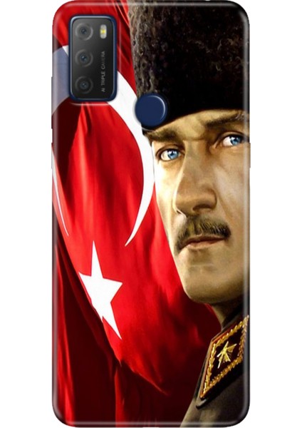 Tcl 20E Kılıf Desenli Silikon Kampanyalı Kapak Mustafa Kemal