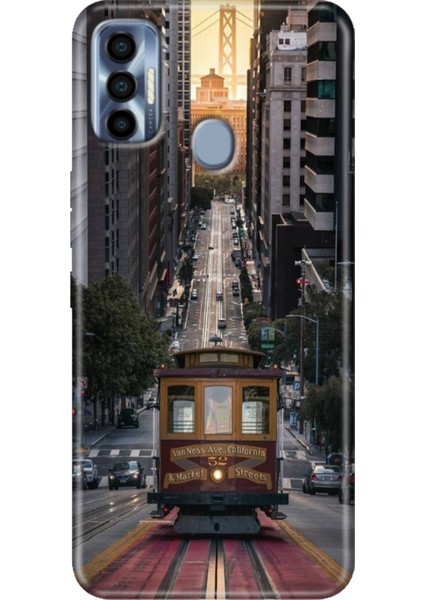 Tecno Spark 7 Pro Kılıf Renkli Silikon California