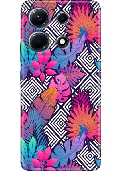 Infinix Note 30 Kılıf Desenli Baskılı Esnek Silikon Kapak Botanik