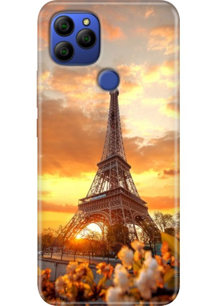 General Mobile Gm 21 Kılıf Baskılı Silikon Case Uv Eyfel