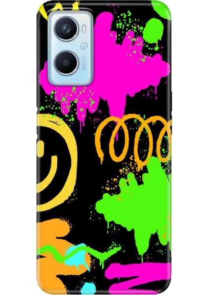 Oppo A96 Kılıf (CPH2333) Uyumlu Silikon Kareografi Smile