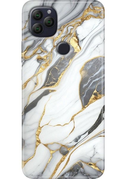 General Mobile Gm 22 - 22S Kılıf Desenli Rubber Silikon Arsos Mermer