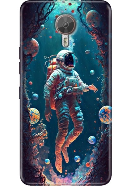 General Mobile Gm 5 Plus Kılıf Desenli Trend Silikon Astronot