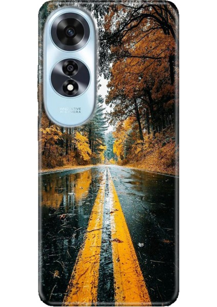 Oppo A60 Kılıf (CPH2631) Uyumlu Silikon Desenli Kalıplı Ermer Korku Yolu