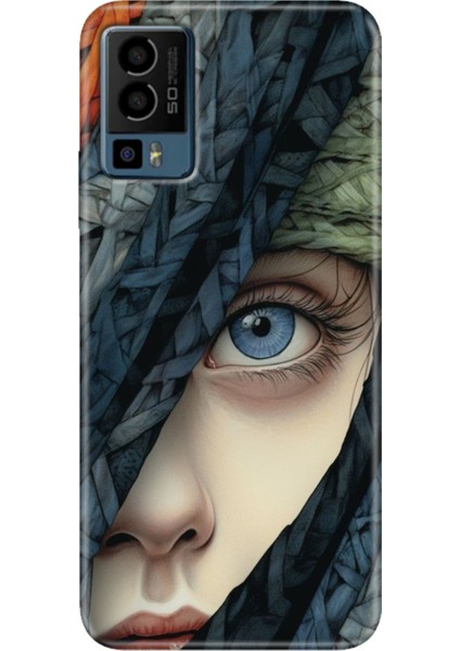 General Mobile Gm 23 Kılıf Desenli GM23 Silikon Case Uv Siluet