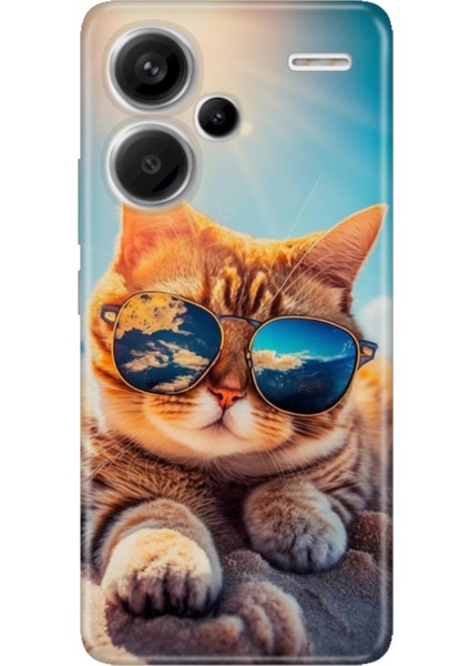 Xiaomi Redmi Note 13 Pro Plus 5g Kılıf Tasarım Outlet Silikon Cat