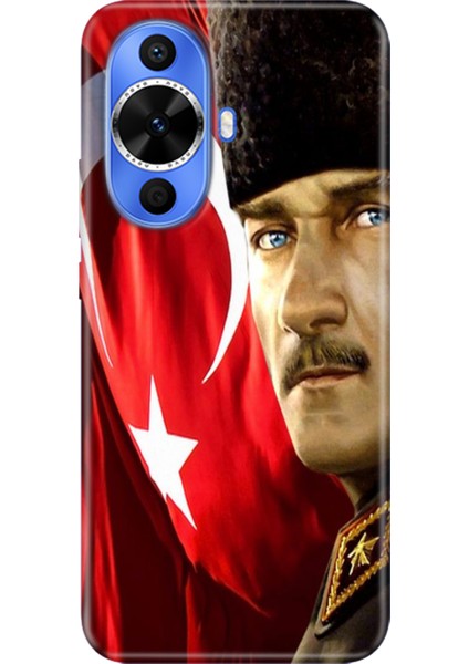 Huawei Nova 12S Kılıf Desenli Kapak Renkli Tpu Uv Mustafa Kemal