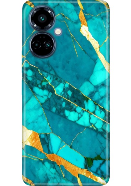 Tecno Camon 19 Pro Kılıf Renkli Temalı (CI8N) Uyumlu Silikon Prag Mermer